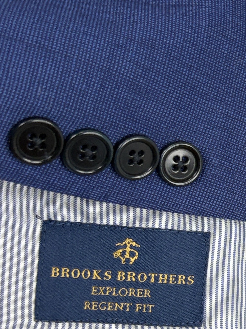 Brooks Brothers Explorer Suit Mens 42L Blue Wool Blazer Pants Regent Fit 2 Piece
